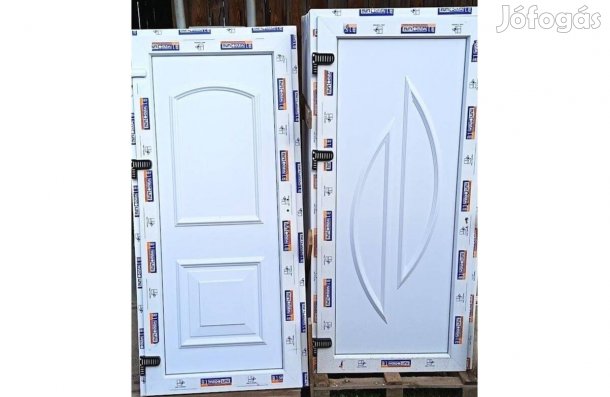 Új 95 x 205 műanyag bejárati ajtók! 2025-ös Áron!