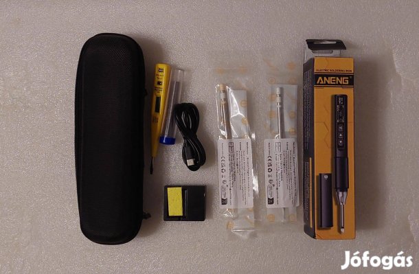 Új 96W Aneng SL108 forrasztópáka készlet USB-C 3db hegyel