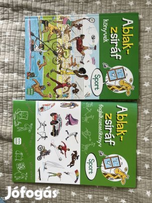 Új Ablakzsiráf sport könyv+foglalkoztató
