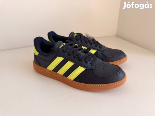 Új Adidas sötétkék & zöld sneaker (36,5-37)