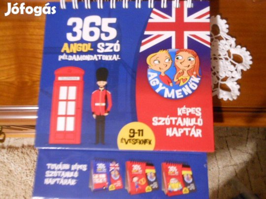 Új Agymenők 365angol szó képes kitámasztható szótanuló 9-11év