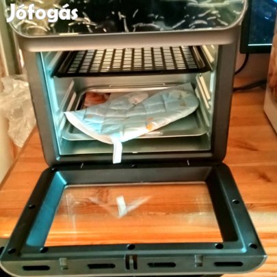 Új Air Fryer, 12L kapacitás, 10 üzemmód, LED