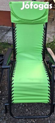 Új Akciós kerti hintás napozószék, napozóágy , zöld