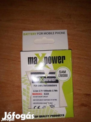 Új Akkumulátor Samsung L700/S3650/S5610
