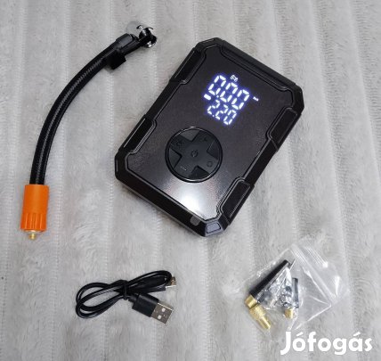 Új Akkumulátoros mini kompresszor pumpa eladó