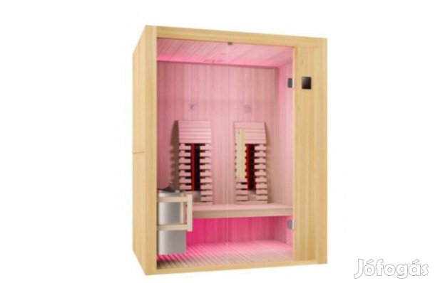Új Alaska infra- és finn szauna kombináció, kétszemélyes