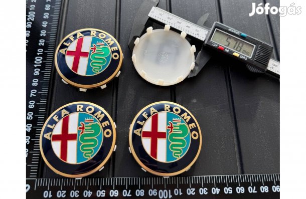 Új Alfa Romeo 60mm Alufelni Felni Kupak Közép Felnikupak Sapka Embléma