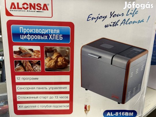 Új Alonsa 12 programos kenyérsütőgép