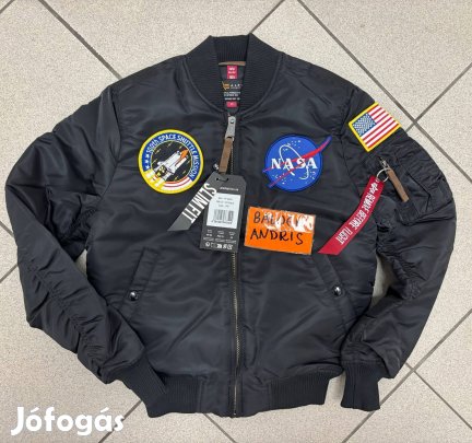 Új Alpha Industries NASA bomber-XS-es méret  bomber kabát.