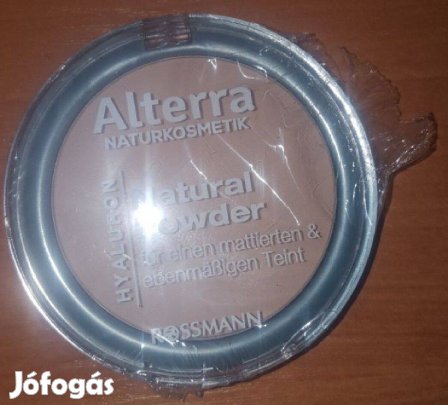 Új Alterra kőpúder, alapozó púder hialuronsav + bio kendermagolaj