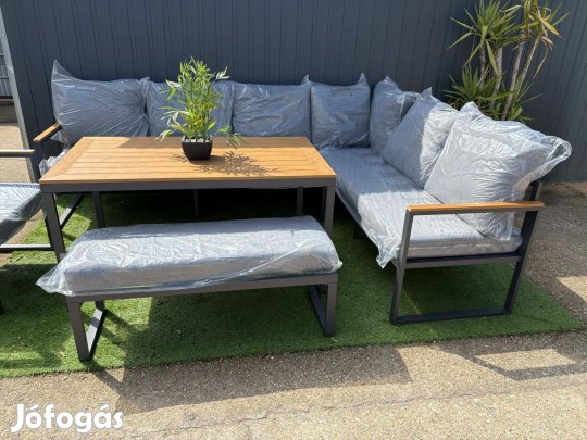 Új Ambia Garden kertibútor sarokkanapé kerti garnitúra aluvázas
