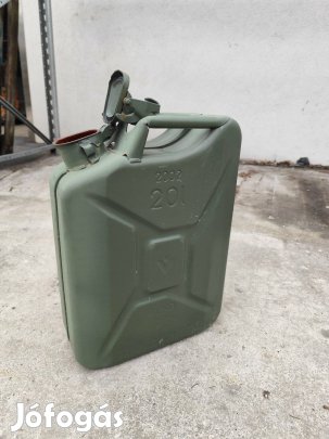 Új!Amerikai hadseregben az EU-ban használt 20 literes marmonkanna zöld