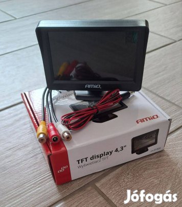 Új Amio TFT 4,3" monitor tolatókamerához