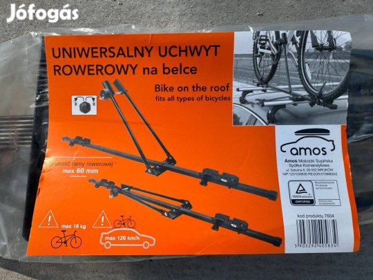 Új Amos Acélrudas Kerékpártartó Tetőre Autó Kerékpár Tartó Rögzítő