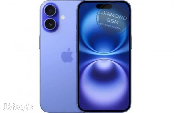 Új Apple iphone 16 Plus 128 GB, Ultramarin színben,