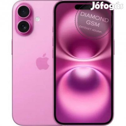 Új Apple iphone 16 Plus 256 GB, Rózsaszín színben, gyári