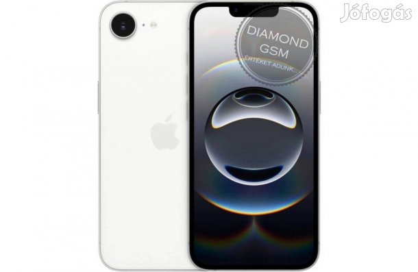 Új Apple iphone 16e 256 GB, Fehér színben, gyári