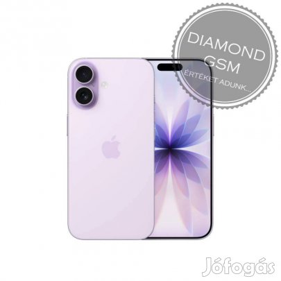 Új Apple iphone 17 256 GB, Levendula színben, gyári