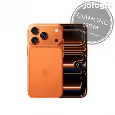 Új Apple iphone 17 Pro 256 GB, Kozmosznarancs színben,
