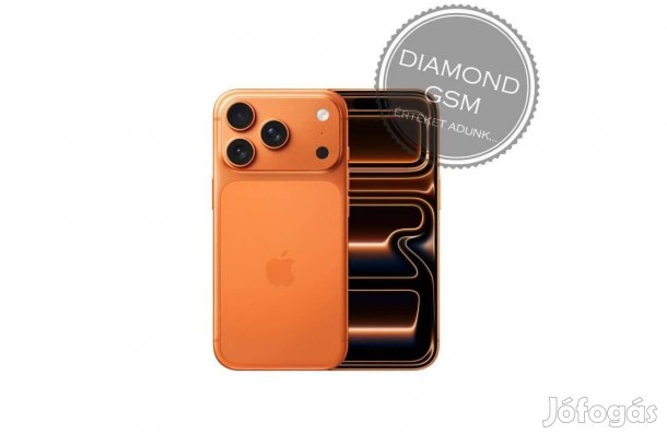 Új Apple iphone 17 Pro Max 256 GB, Kozmosznarancs színben,