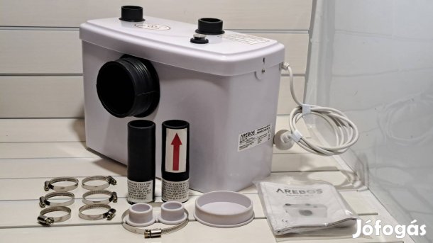 Új Arebos 600W átemelő szivattyú (macerátor) Dobozában, áron alul!