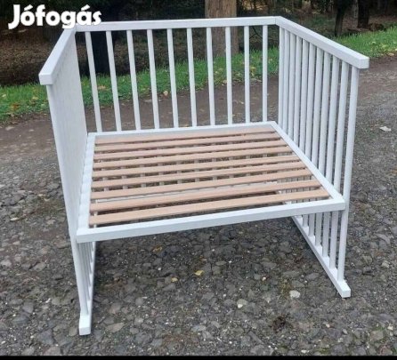 Új Babybay fa bölcsö, babaöböl, fehér