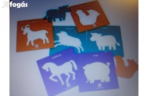 Új Bambino Rajz sablon szett 12 db Állatok rajzsablon