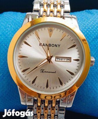 Új Banbony naptáras férfi karóra eladó