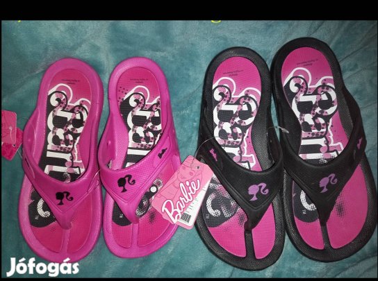 Új Barbie lány papucs, strandcipő, flipflop gyerekcipő 3500ft