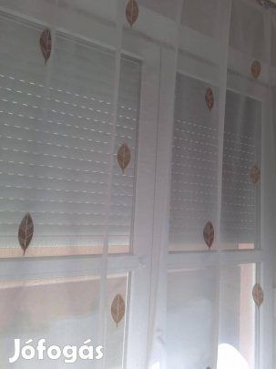 Új Barna- arany barna leveles függöny (12m x 180 cm)