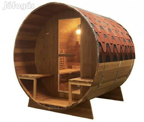 Új Bergen kültéri szaunahordó