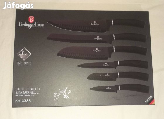 Új Berlingerhaus 6db-os késkészlet eladó