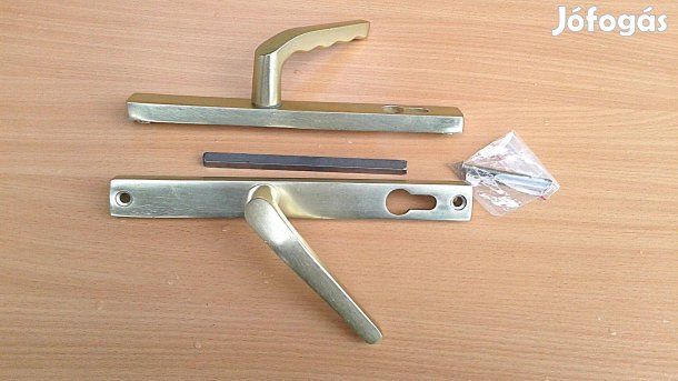 Új Biztonsági kilincs pár, törésvédő pajzs ajtócim, 90 mm, arany