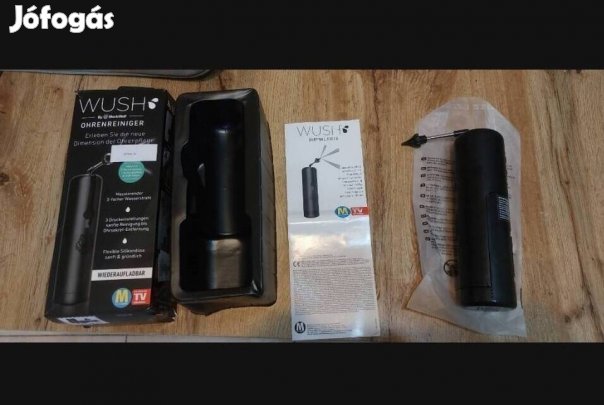 Új Black Wolf Wush motoros fültisztító, fekete