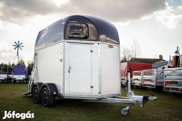 Új Böckmann német lószállító utánfutó (2 lovas) - bruttó 4.190.000 Ft
