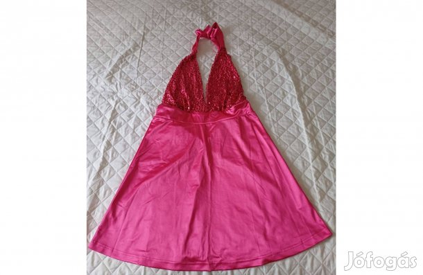 Új Bonprix Bodyflirt flitteres szatén ruha 40/42-es