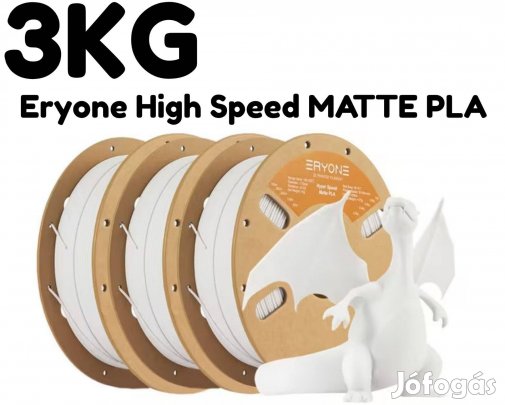 Új Bontatlan Eryone 3KG High Speed Fehér Matte PLA