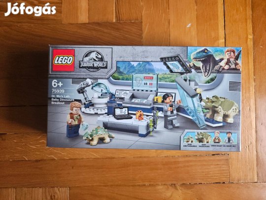 Új Bontatlan Lego Jurassic World 75939 Dr. Wu laborja Bébi dinó szökés