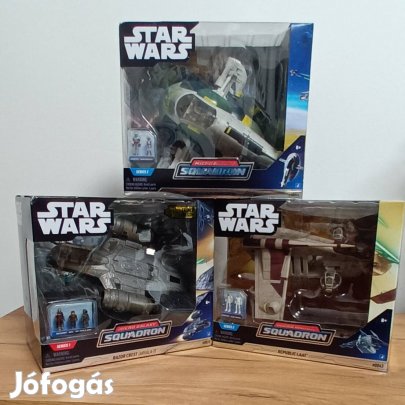 Új Bontatlan Star Wars űrhajó 3 db egyben!