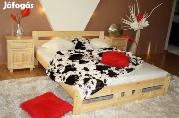 Új Borovi Fenyőfa Ágy Keret Franciaágy Gyönyörű Fenyő Fa Bútor Dejzi