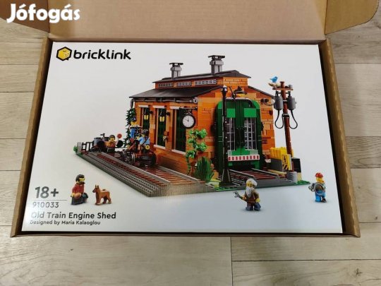 Új Bricklink 910033 Old Train Shed / Régi vasúti szerelőcsarnok