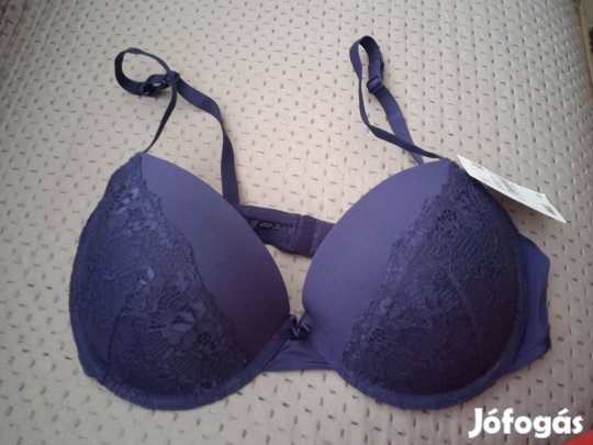Új C&A sötétkék melltartó, 85C méretben