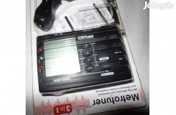 Új Clifton Gitár tuner, hangoló, Metro Tuner