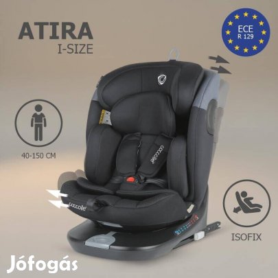 Új Coccolle Atira I-Size 40-150 cm forgatható Isofix gyerekülés gar