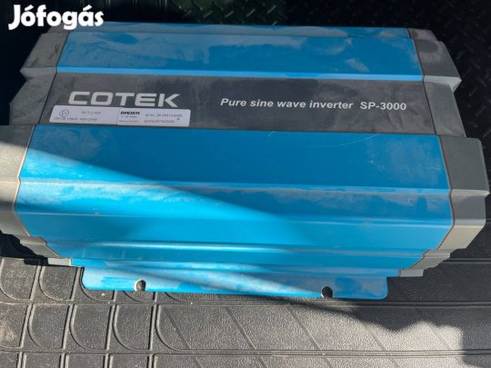 Új Cotek SP-3000 tisztán színusz sinus inverter 3000w 24v eladó