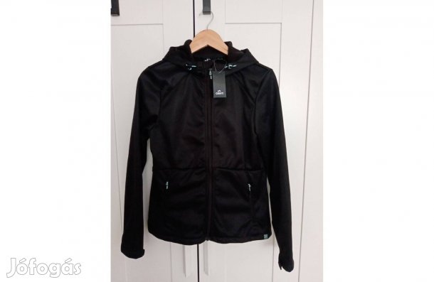 Új Crivit fekete női softshell dzseki tavaszi szélálló kabát S méret