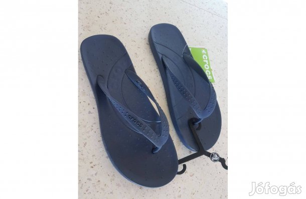 Új Crocs flip-flop papucs skék színű M9/42 méret