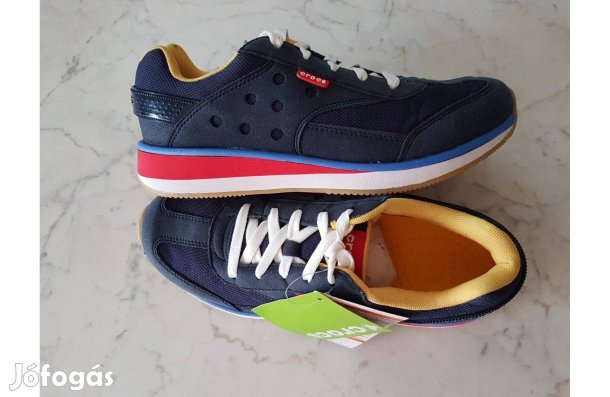 Új Crocs sötétkék színű sneaker M8/41 méret/retro talppal