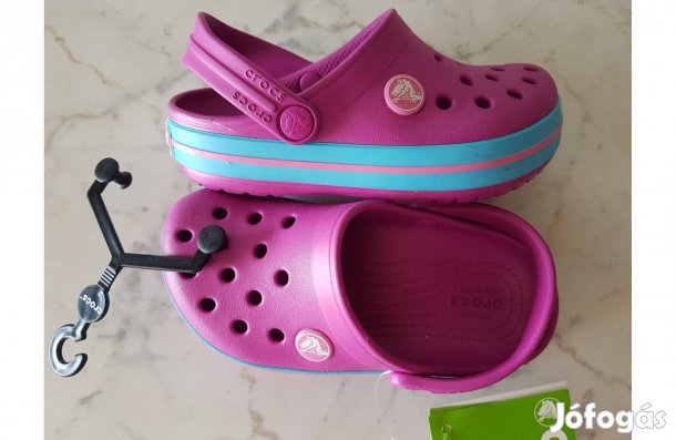 Új Crocs viola színű papucs 25-26(C9) méretben