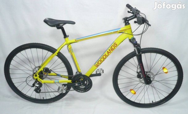 Új Csepel Woodlands Cross 700C alu cross trekking sárga kerékpár